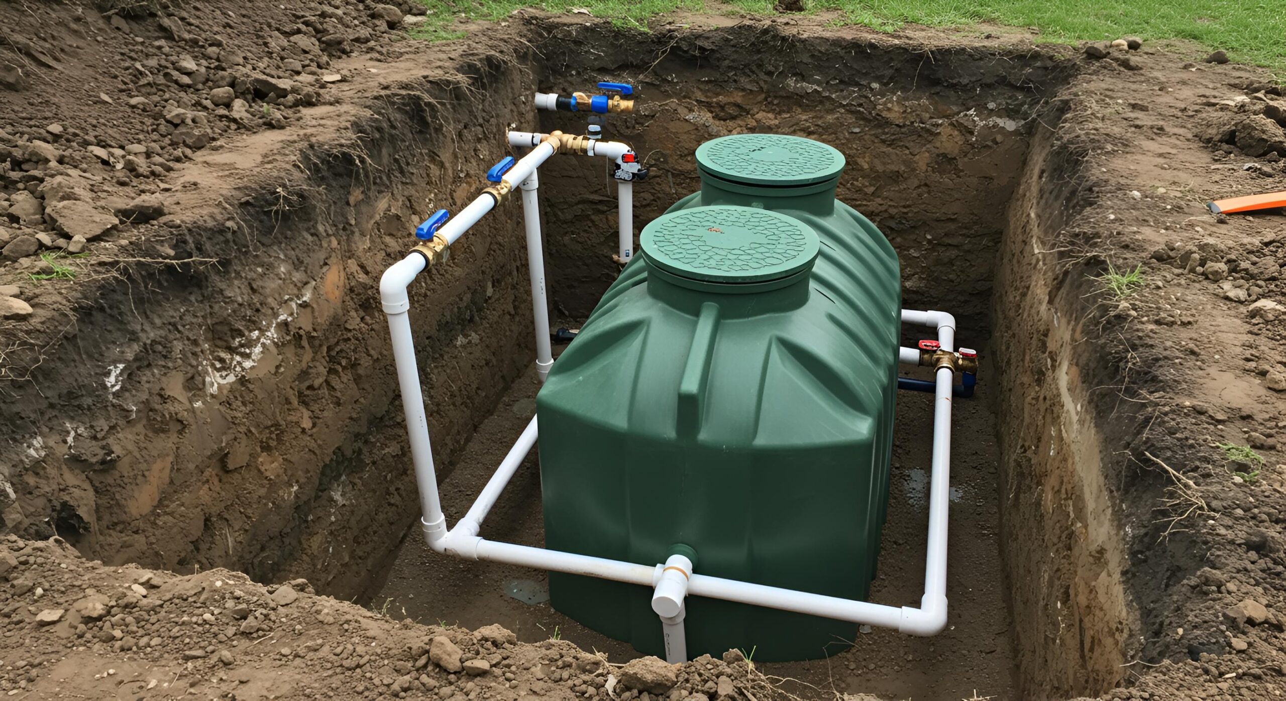 rainwater harvesting system in ground